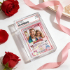 Personalized Valentine’s Day Power Couple Card, Custom Anniversary Card Couple Photo Anime Style, Best Valentine's Day Gift for Lover