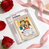 Personalized Valentine’s Day Power Couple Card, Custom Anniversary Card Couple Photo Anime Style, Best Valentine's Day Gift for Lover