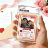 Personalized Valentine’s Day Power Couple Card, Custom Anniversary Card Couple Photo Anime Style, Best Valentine's Day Gift for Lover
