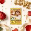 Personalized Valentine’s Day Power Couple Card, Custom Anniversary Card Couple Photo Anime Style, Best Valentine's Day Gift for Lover