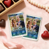 Personalized Valentine’s Day Power Couple Card, Custom Anniversary Card Couple Photo Anime Style, Best Valentine's Day Gift for Lover