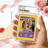 Personalized Valentine’s Day Power Couple Card, Custom Anniversary Card Couple Photo Anime Style, Best Valentine's Day Gift for Lover