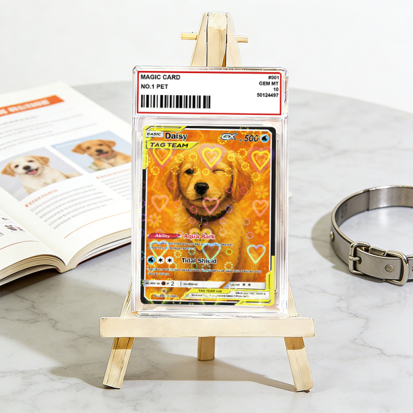 Personalized Pet Anime Art Trading Card, Best Holiday Gift for Pet Lover