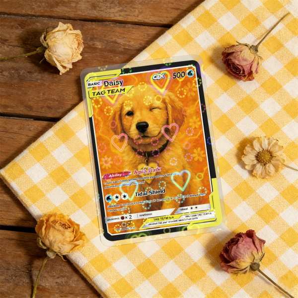 Personalized Pet Anime Art Trading Card, Best Holiday Gift for Pet Lover