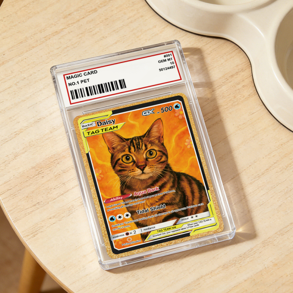 Personalized Pet Anime Art Trading Card, Best Holiday Gift for Pet Lover