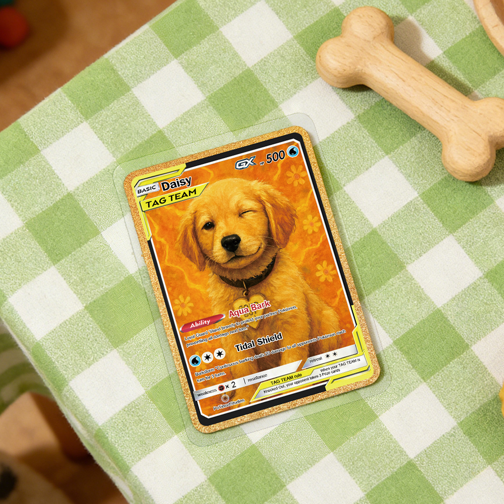 Personalized Pet Anime Art Trading Card, Best Holiday Gift for Pet Lover