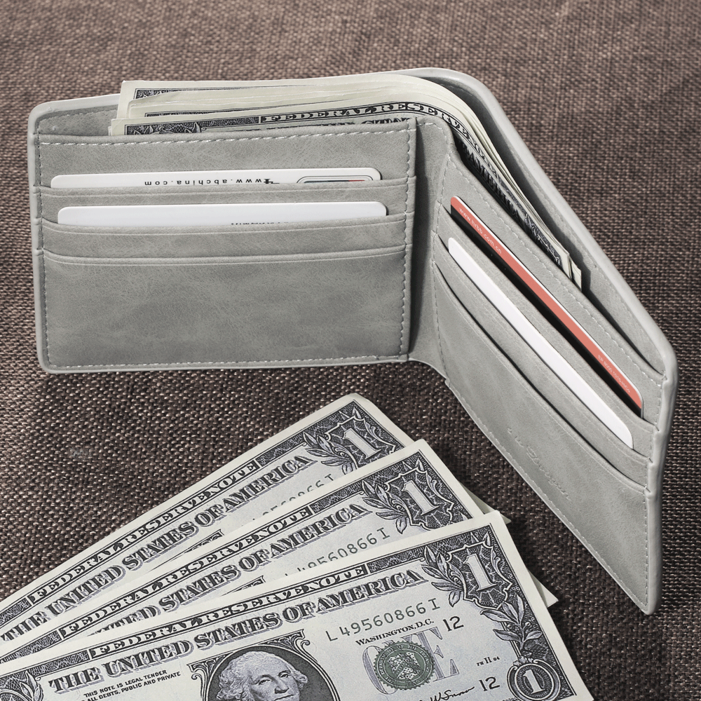 Men's Custom Photo Wallet I'm Glad To Accompany My Father Gifts For New Father's For Dad - firstfathersdaygifts