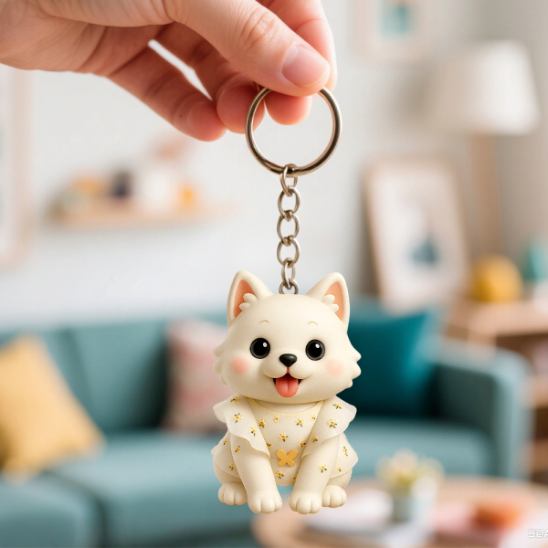 Custom 3D Keychain Figure from Your Photo Personalized Mini Doll Gift Idea