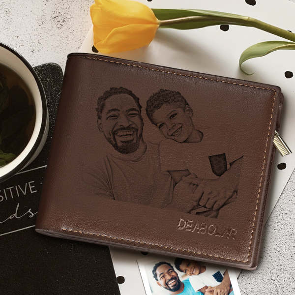 Photo Engraved Wallet Fun Gifts For Him