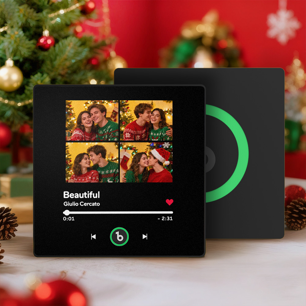 Christmas Gifts Custom Spotify Album Fridge Magnet New 4.0 Upgrade Personalized Music Wall Photo Sticker That Can Play Songs