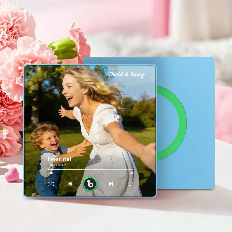 Mother's Day Gifts Custom Music Fridge Magnet Colorful Frame Album Fridge Magnet Can Play Songs