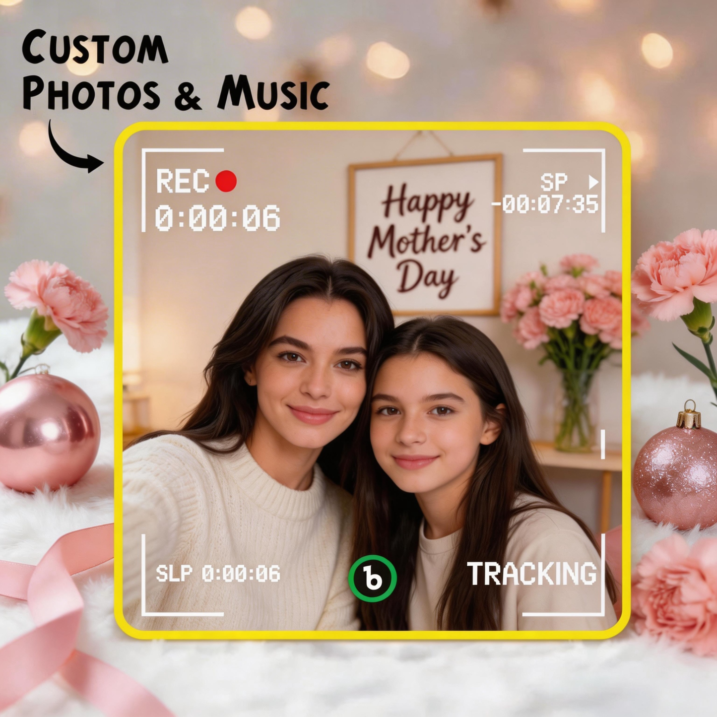 Mother's Day Gifts Custom Music Fridge Magnet Colorful Frame Album Fridge Magnet Can Play Songs