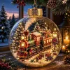 Enchanted Christmas Glow Ornament Miniature Holiday Scene Keepsake Best Christmas Gift for Family