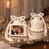 Personalized 3D Photo Cake Keychain Custom Picture Gift for Couples