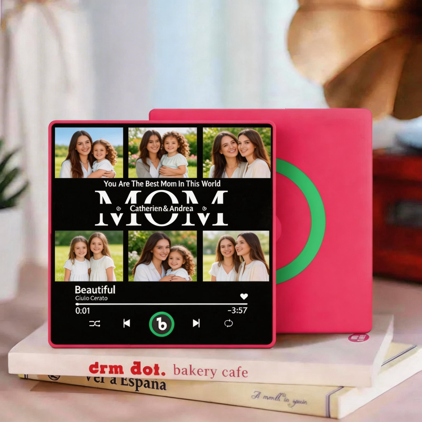 Mother's Day Gifts Custom Music Fridge Magnet Colorful Frame Album Fridge Magnet Can Play Songs