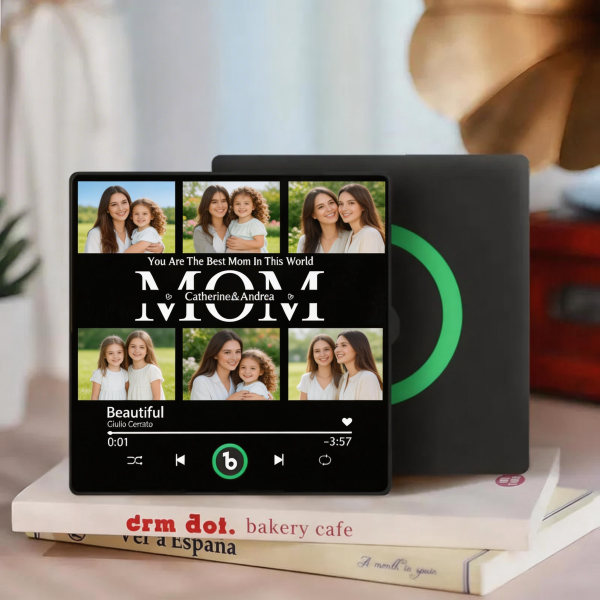 Mother's Day Gifts Custom Music Fridge Magnet Colorful Frame Album Fridge Magnet Can Play Songs