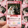 Personalized Valentine’s Day Power Couple Card, Custom Anniversary Card Couple Photo Anime Style, Best Valentine's Day Gift for Lover