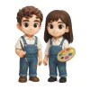 Custom 3D Action Figure From Your Photo Personalized Toy Figure Couple Custom Action Figure Gifts For Wedding