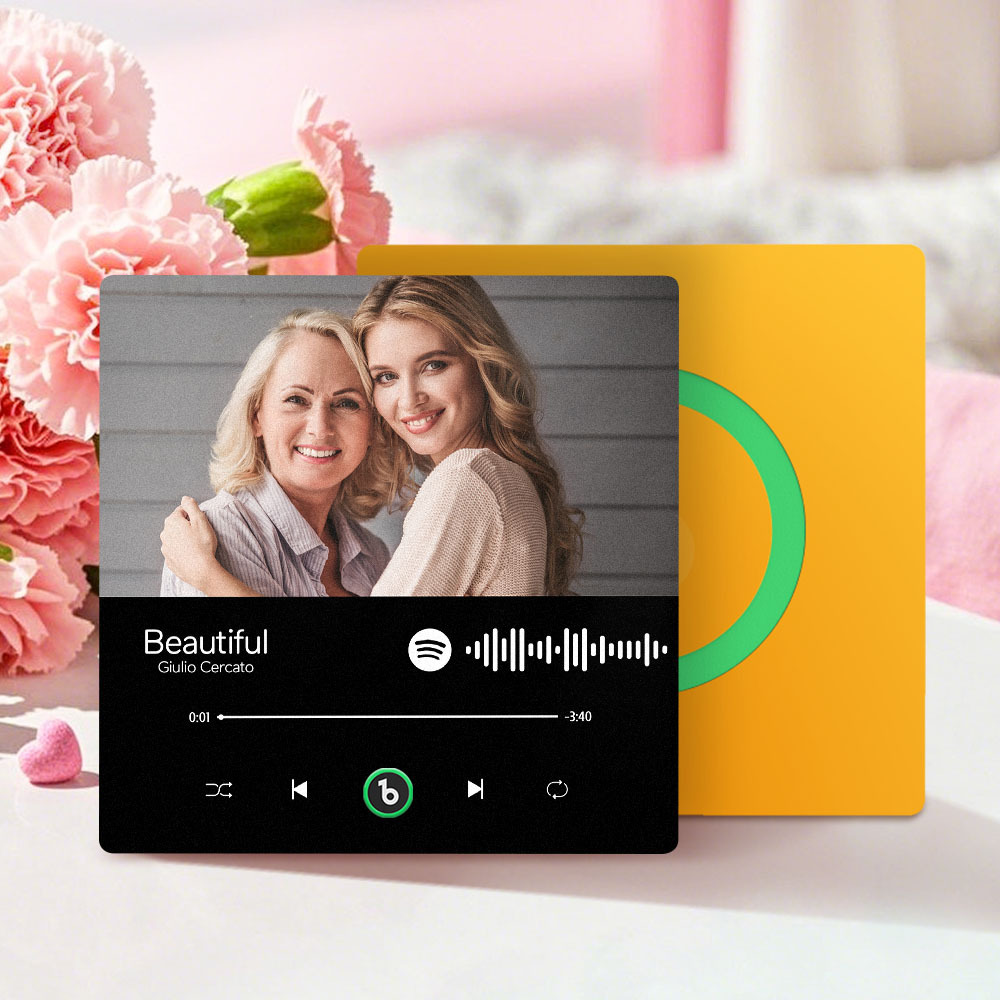 Mother's Day Gifts Custom Music Fridge Magnet Colorful Frame Album Fridge Magnet Can Play Songs