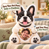 A Hug from Your Pet, Custom Pet Photo Pillow with Your Picture in the Heart, Best Gift for Pet Keeper