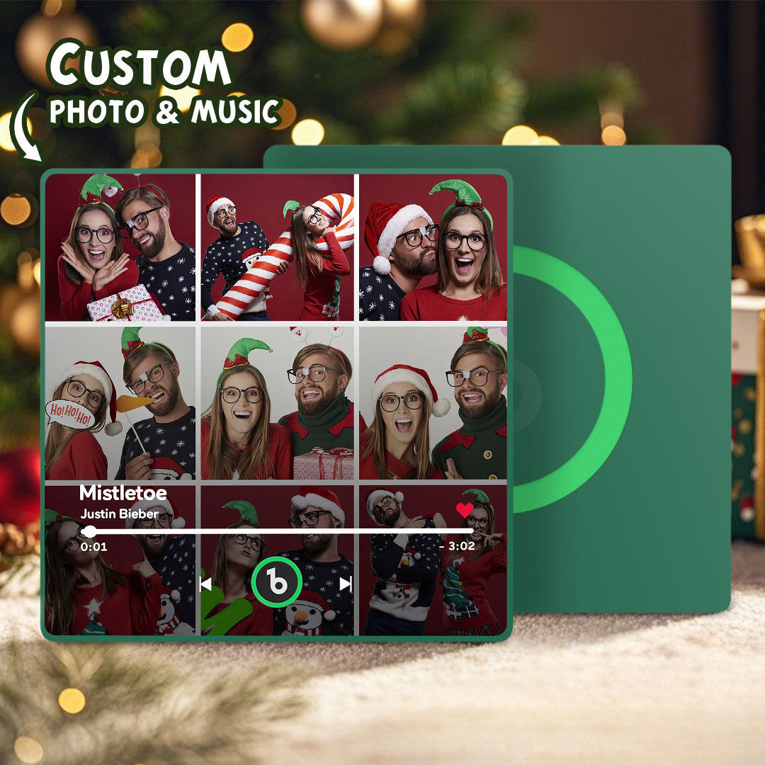 New 4.0 Upgrade Custom Music Fridge Magnet Colorful Frame Album Fridge Magnet Can Play Songs Gift for Couple