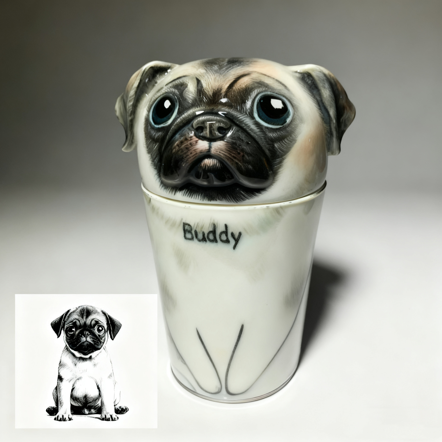 Custom Handmade Ceramic Pet Urn | A Gentle Resting Place for Your Beloved Companion, The Art of Saying Goodbye with Love - Photowatch