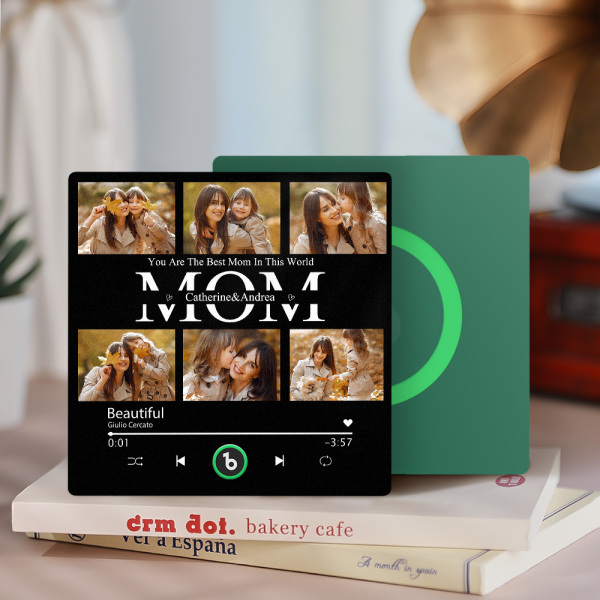 Custom Music Fridge Magnets Custom Music Fridge Magnet Colorful Frame Album Fridge Magnet Can Play Songs Gift for Couple