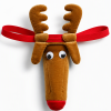 Mens Funny Reindeer Novelty Jockstrap with Plush Antlers and Red Nose Christmas Gift for Him
