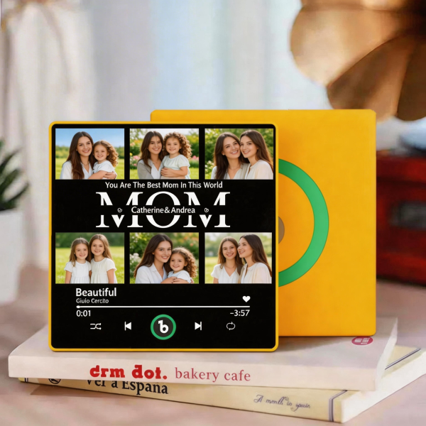 Mother's Day Gifts Custom Music Fridge Magnet Colorful Frame Album Fridge Magnet Can Play Songs