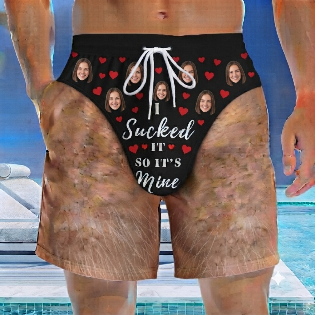 Custom Funny Patriotic Men's Swim Trunks Personalized Summer Vacation And Travel Gifts For Men - namenecklace