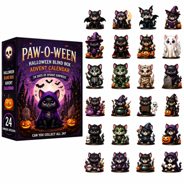 Halloween Advent Calendar 2026 24 Days Cute Ghost Acrylic Charms Countdown Calendar Spooky Halloween Decorations Gift