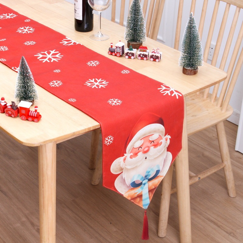 Creative Santa Table Runner | 3D Dangling Legs Design | Christmas Holiday Table Decoration
