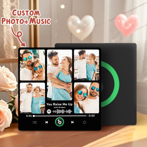 Spotify Fridge Magnet New 4.0 Upgrade Custom Music Fridge Magnet Colorful Frame Album Fridge Magnet Can Play Songs Gift for Couple
