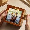 Custom Photo Flipbook Frame Animation Machine Mechanical Hand-cranked Flipbook Box with Light Black Walnut Christmas Gifts - Photowatch