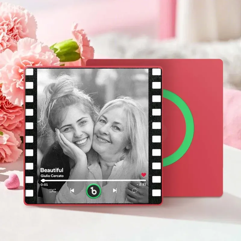 Mother's Day Gifts Custom Music Fridge Magnet Colorful Frame Album Fridge Magnet Can Play Songs