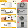 Seagull MINE Button Keychain with Real Sound and LED Light Funny Fidget Clicker Gag Gift