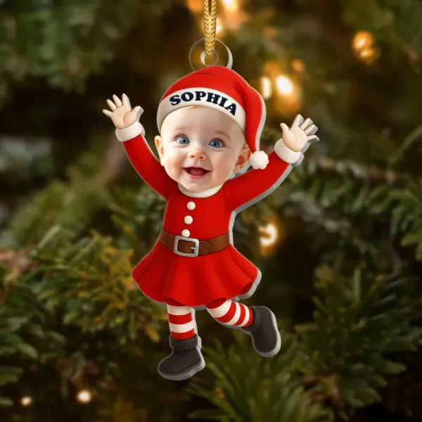 Personalized Family Christmas Ornament, Funny Custom Face Ornament, Holiday Tree Decoration, Christmas Gift for Families - Photowatch