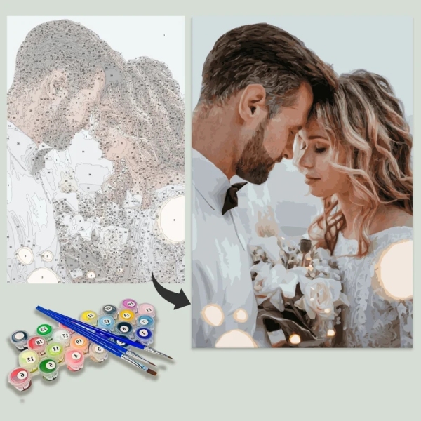 Custom Paint by Numbers Kit Personalized DIY Painting Set Turn Your Photo into Personalized Artwork