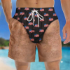 Custom Funny Patriotic Men Swim Trunks USA Flag - namenecklace