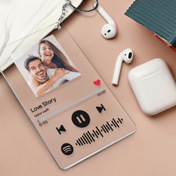 Spotify Glass Art Music Song Plaque Anniversary Gifts Night Light
