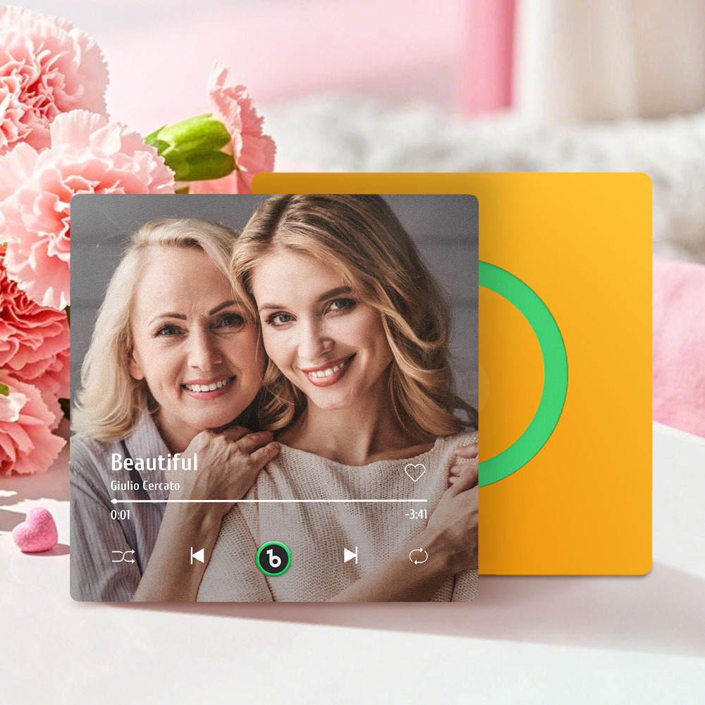 Mother's Day Gifts Custom Music Fridge Magnet Colorful Frame Album Fridge Magnet Can Play Songs