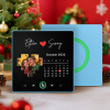 Christmas Gifts Custom Music Fridge Magnet Colorful Frame Music Wall Photo Sticker Personalized Song Fridge Magnet