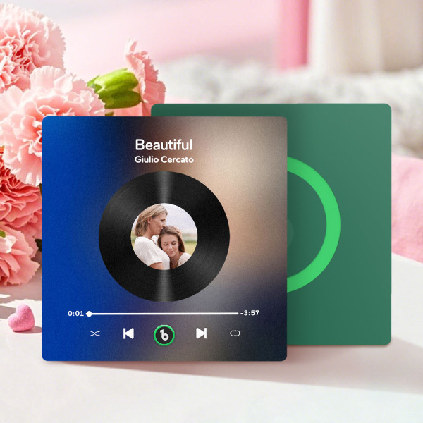 Mother's Day Gifts Custom Music Fridge Magnet Colorful Frame Album Fridge Magnet Can Play Songs