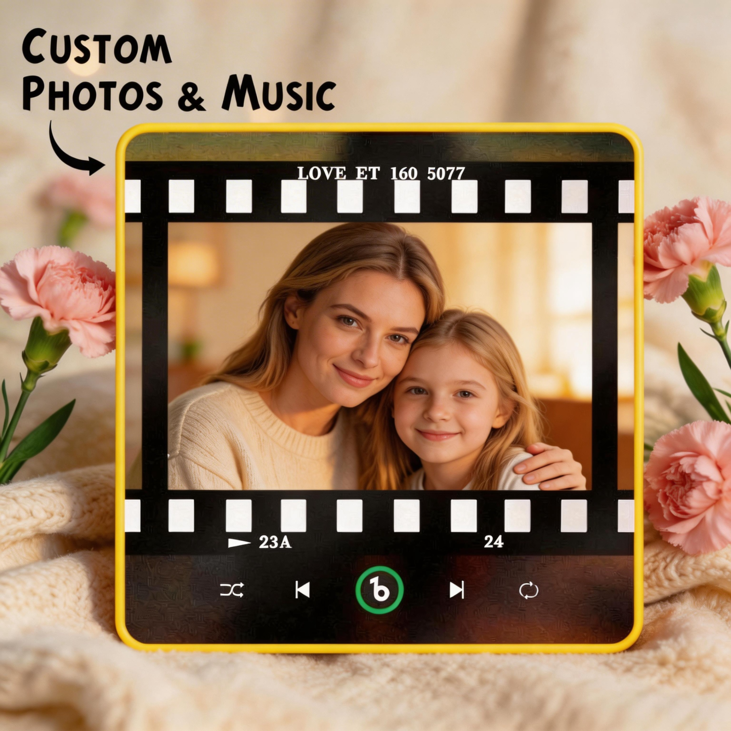 Mother's Day Gifts Custom Music Fridge Magnet Colorful Frame Album Fridge Magnet Can Play Songs