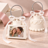 Personalized 3D Photo Cake Keychain Custom Picture Gift for Couples