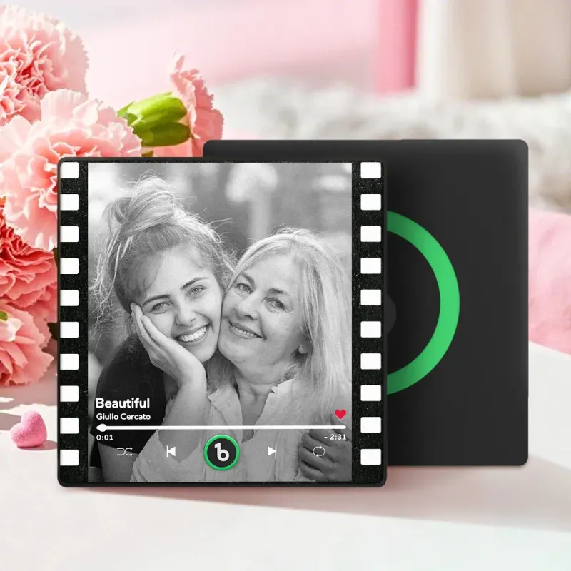 Mother's Day Gifts Custom Music Fridge Magnet Colorful Frame Album Fridge Magnet Can Play Songs