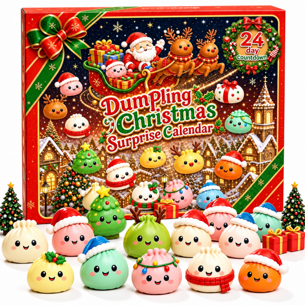 Advent Calendar 24 Christmas Dumpling Squishy Surprise Gifts For Kids Or Family Ideas