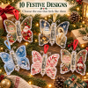 Christmas Cash Gift Butterfly Ornament Creative Money Holder Keepsake Christmas Tree Decoration Gift for Kids Family and Friends
