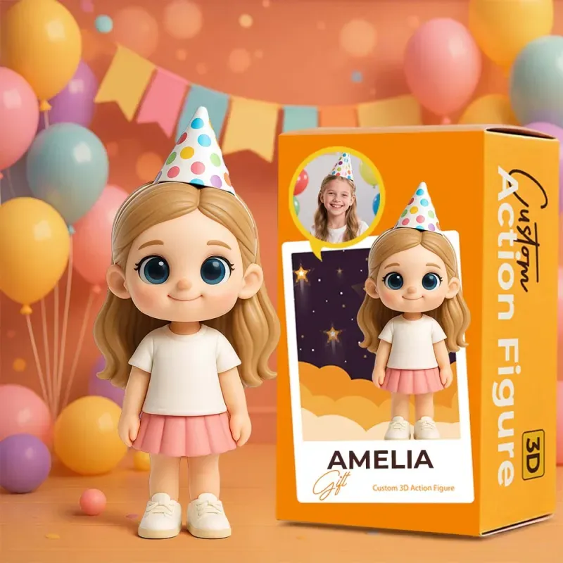 Custom 3D Photo Figurine Personalized Couple Birthday Sculpture Romantic Gift for Him Her