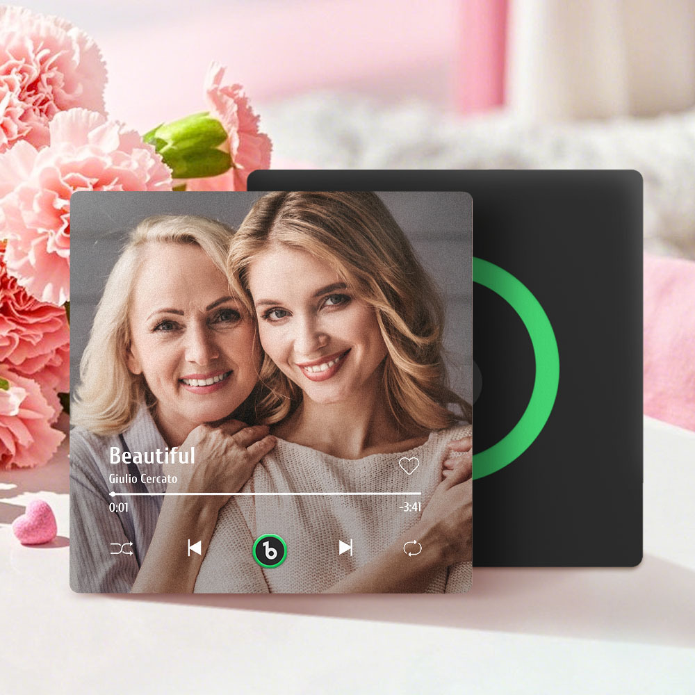 Mother's Day Gifts Custom Music Fridge Magnet Colorful Frame Album Fridge Magnet Can Play Songs